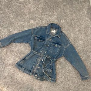 COPY - Bershka Denim Waist Tie Jacket